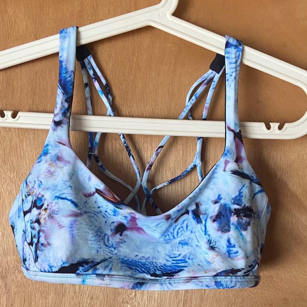 Lululemon Blue Pattern Sports Bra